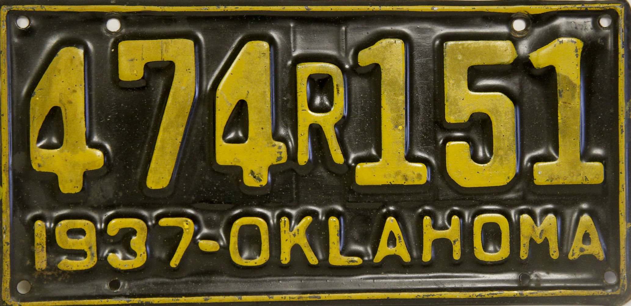 Oklahoma license plates